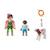 Duo : fermière avec enfant donnant le biberon à un veau 71803 Multicolore 4 - vertbaudet enfant 