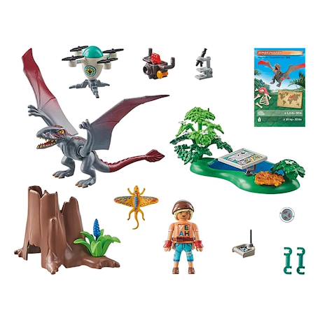 Dinos drone d'observation avec dimorphodon 71525 Multicolore 5 - vertbaudet enfant 