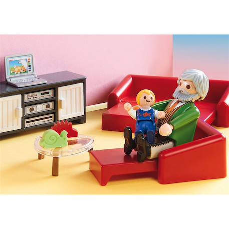 Dollhouse - salon avec cheminée 70207 Multicolore 3 - vertbaudet enfant 
