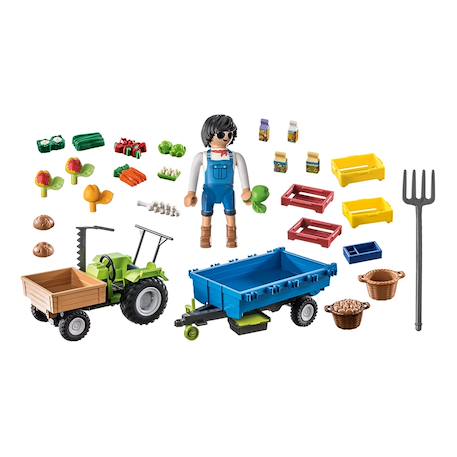 Country tracteur avec remorque 71249 Multicolore 5 - vertbaudet enfant 