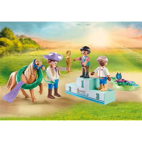 Cavaliers avec poneys et saut d'obstacles 71495 Multicolore 4 - vertbaudet enfant 