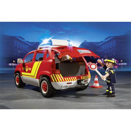 City action véhicule de pompiers avec son et lumière 71375 Multicolore 4 - vertbaudet enfant 