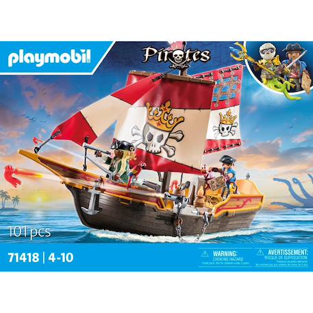 Chaloupe des pirates 71418 Multicolore 3 - vertbaudet enfant 