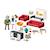 Dollhouse - salon avec cheminée 70207 Multicolore 5 - vertbaudet enfant 