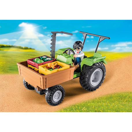 Country tracteur avec remorque 71249 Multicolore 3 - vertbaudet enfant 