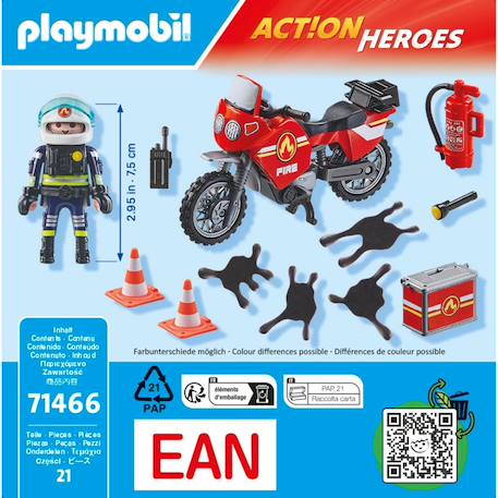 Pompier et moto - action hereos 71466 Multicolore 5 - vertbaudet enfant 