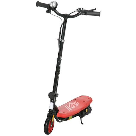 Trottinette électrique pliable enfant 120w 12 km/h max. Hauteur guidon réglable Noir+Rouge 7 - vertbaudet enfant 