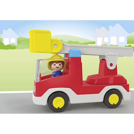 Junior camion de pompier avec échelle pivotante 71683 Multicolore 3 - vertbaudet enfant 