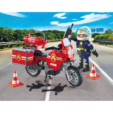 Pompier et moto - action hereos 71466 Multicolore 3 - vertbaudet enfant 