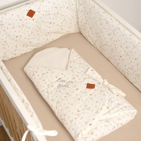 Couverture d'emmaillotage évolutive en coton sidonia Sidonia, beige, écru, blanc 3 - vertbaudet enfant 