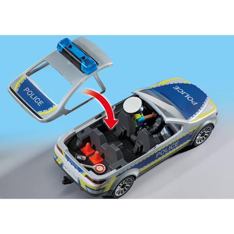 Action heroes voiture de police avec sirène et gyrophare 71729 Multicolor 3 - vertbaudet enfant 