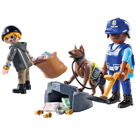 Policier chien de recherche, voleur et accessoires 71731 Multicolore 3 - vertbaudet enfant 