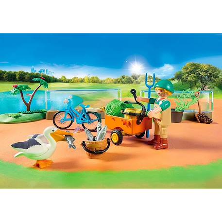 My life parc animalier avec visiteurs 71600 Multicolore 3 - vertbaudet enfant 