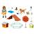 City life set cadeau educatrice et chiens 70676 Multicolore 3 - vertbaudet enfant 