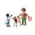 Duo : fermière avec enfant donnant le biberon à un veau 71803 Multicolore 3 - vertbaudet enfant 