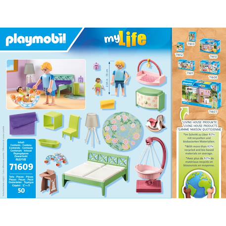 My life chambre de parents avec berceau suspendu 71609 Multicolore 5 - vertbaudet enfant 