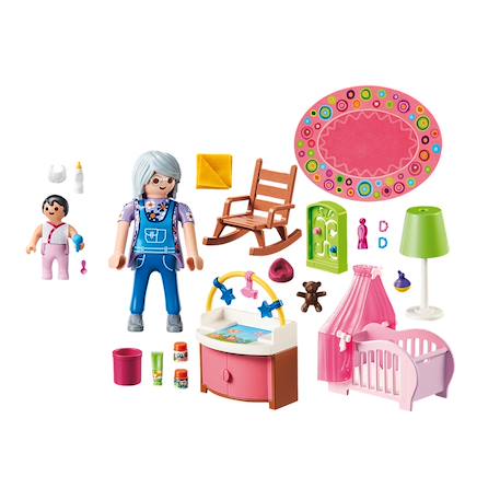 Dollhouse - chambre de bébé 70210 Multicolore 3 - vertbaudet enfant 