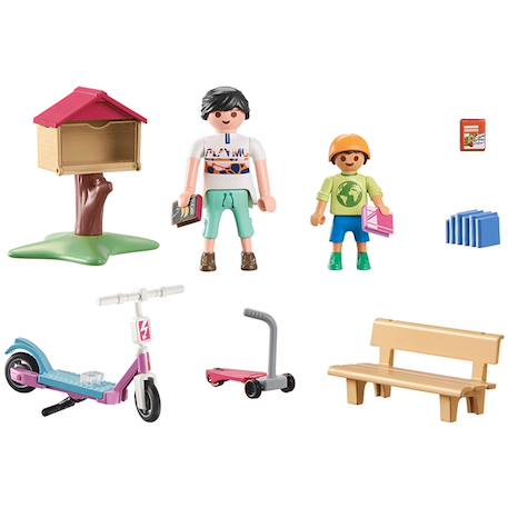 My life boîte à livres avec maman et enfant 71511 Multicolore 3 - vertbaudet enfant 