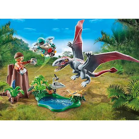 Dinos drone d'observation avec dimorphodon 71525 Multicolore 2 - vertbaudet enfant 