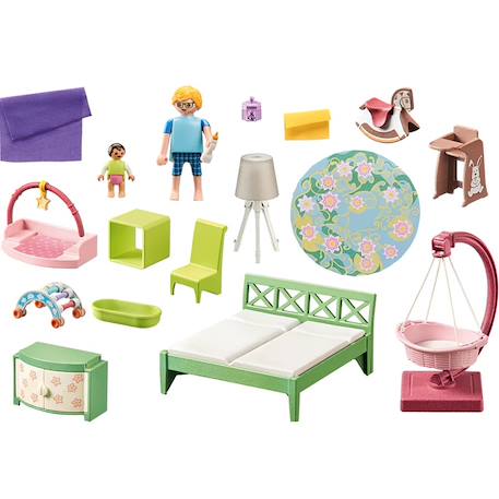 My life chambre de parents avec berceau suspendu 71609 Multicolore 4 - vertbaudet enfant 