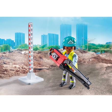 Action heroes ouvriers avec rouleau compresseur et signalisation 71751 Multicolore 3 - vertbaudet enfant 