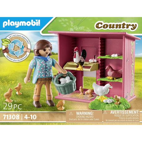 Country - agricultrice et poulailler 71308 Multicolore 4 - vertbaudet enfant 