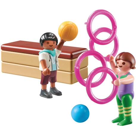 Duo d'enfants avec matériel de gymnastique 71757 Multicolore 3 - vertbaudet enfant 