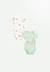 Lot de 2 bodies bébé manches courtes arya Vert 1 - vertbaudet enfant 