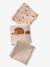 Lot de 3 langes en gaze de coton HERISSON beige imprimé 1 - vertbaudet enfant 