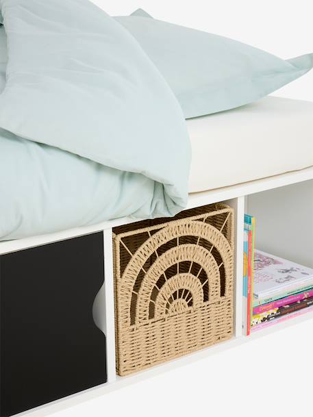 Bac de rangement pliable Arc-en-ciel en corde de papier beige 2 - vertbaudet enfant 