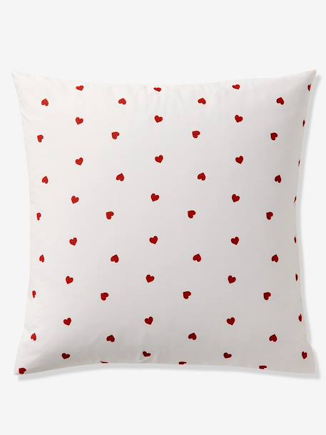 Parure housse de couette enfant et taie d'oreiller COEURS blanc imprimé 5 - vertbaudet enfant 