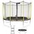 Trampoline ø 430?cm + filet + échelle + bâche - jumpi 430 - noir/vert Vert 1 - vertbaudet enfant 