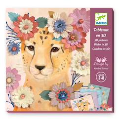 Jouet-Activités artistiques et musicales-Tableaux, dessin et peinture-Tableaux en 3d couronnes de fleurs