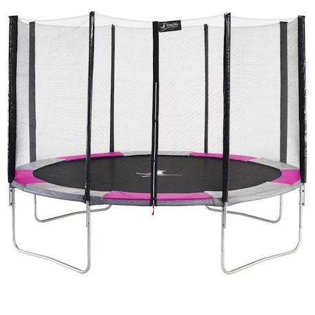 Trampoline rond ø 360cm avec filet de sécurité - ralli 360 Rose 1 - vertbaudet enfant 
