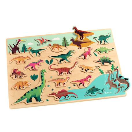 Puzzle dino Multicolore 3 - vertbaudet enfant 