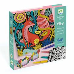 Coloriage 3d forêt fantastique  - vertbaudet enfant
