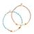 Bijoux duo bracelets lettres you & me Multicolore 3 - vertbaudet enfant 