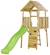 Tour de jeux bois : toboggan, escalade, cabane wiki Marron 1 - vertbaudet enfant 