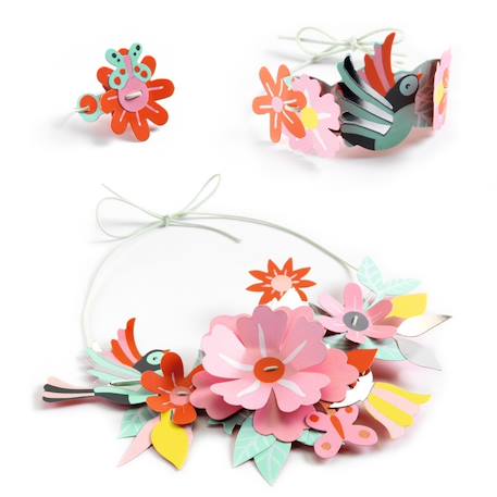 Do it yourself 4 parures de bijoux à créer multicolore Multicolore 4 - vertbaudet enfant 