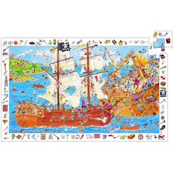 Jouet-Puzzle d'observation et poster - les pirates