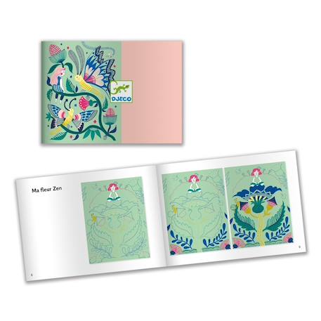 Cartes à gratter jardin fabuleux Multicolore 4 - vertbaudet enfant 