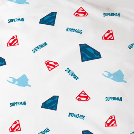Parure de lit imprimée 100% coton, superman supera Bleu 5 - vertbaudet enfant 
