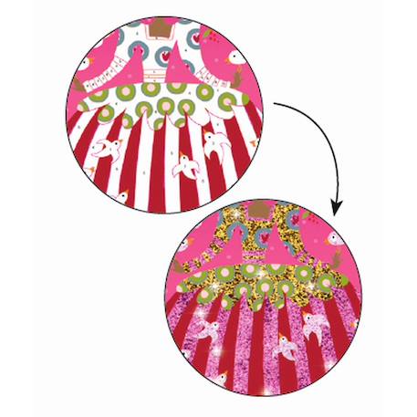 Tableau à pailleter robes Multicolore 2 - vertbaudet enfant 