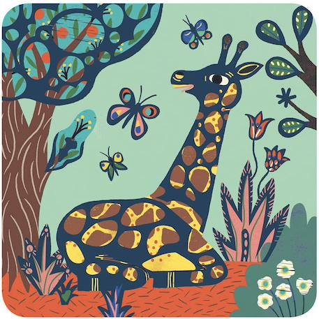 Cartes à gratter grosses bêtes Multicolore 2 - vertbaudet enfant 