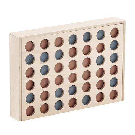 Jeu puissance 4 en bois Beige, orange, bleu 2 - vertbaudet enfant 