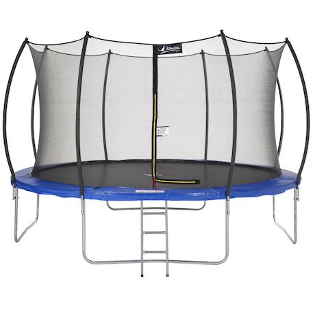 Trampoline rond ø 430cm avec filet de sécurité et échelle - fpr 430 Bleu 1 - vertbaudet enfant 