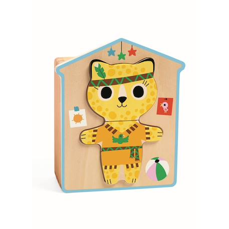 Puzzles bois - dressup-mix Multicolore 2 - vertbaudet enfant 