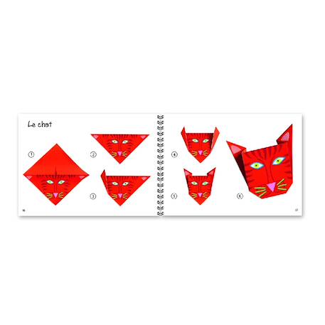 Initiation à l'origami - animaux Vert 4 - vertbaudet enfant 