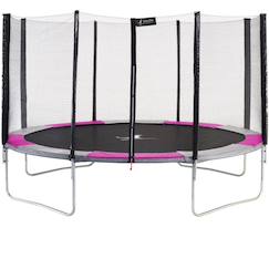 Jouet-Jeux de plein air-Trampoline rond ø 430cm avec filet de sécurité - ralli 430