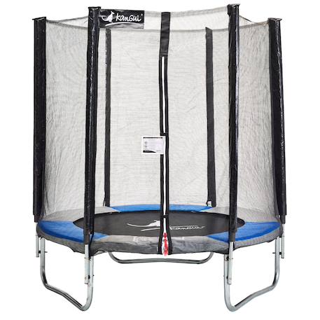Trampoline rond ø 180cm avec filet de sécurité - ralli 180 Bleu 1 - vertbaudet enfant 